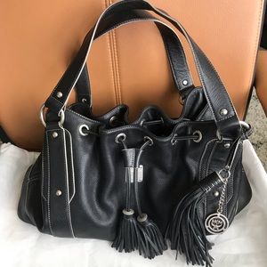 Authentic MCM Black Leather Handbag